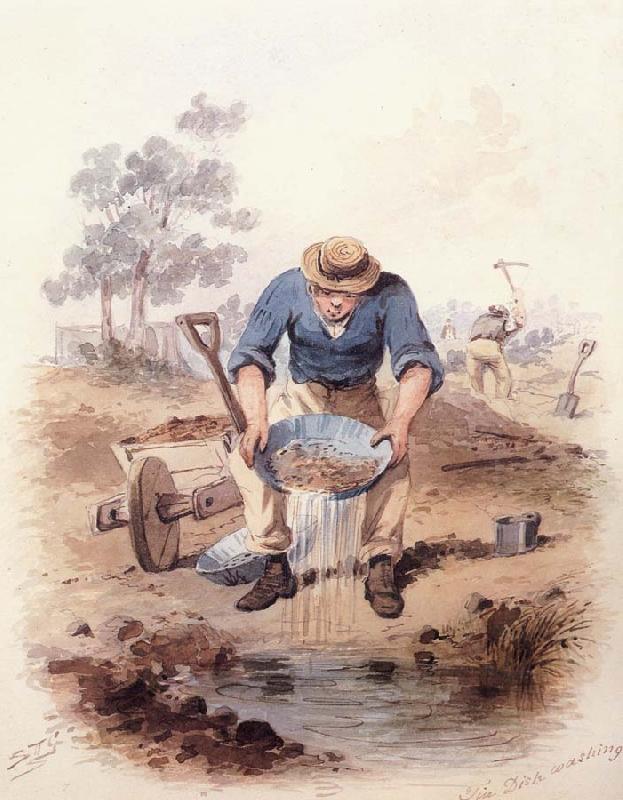 Samuel Thomas Gill Tin Dish washing